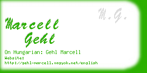 marcell gehl business card
